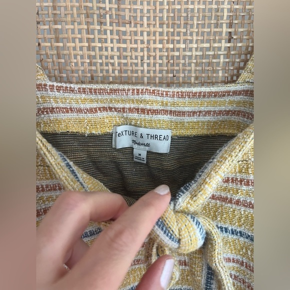 Madewell Texture & Thread Tie-Front Tank Top in Smithfield Stripe - Picture 7 of 8